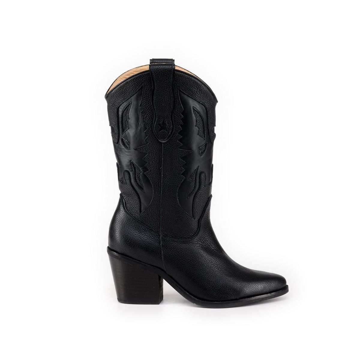 VANESSA GIL - BOTA AGUILA BLACK ALTA DE CUERO