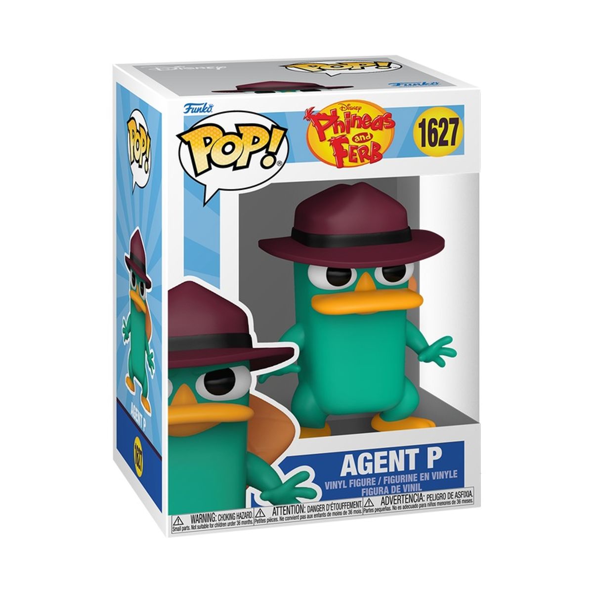 FUNKO - Funko Pop Phineas y Ferb – Agente P 1627 + Protector