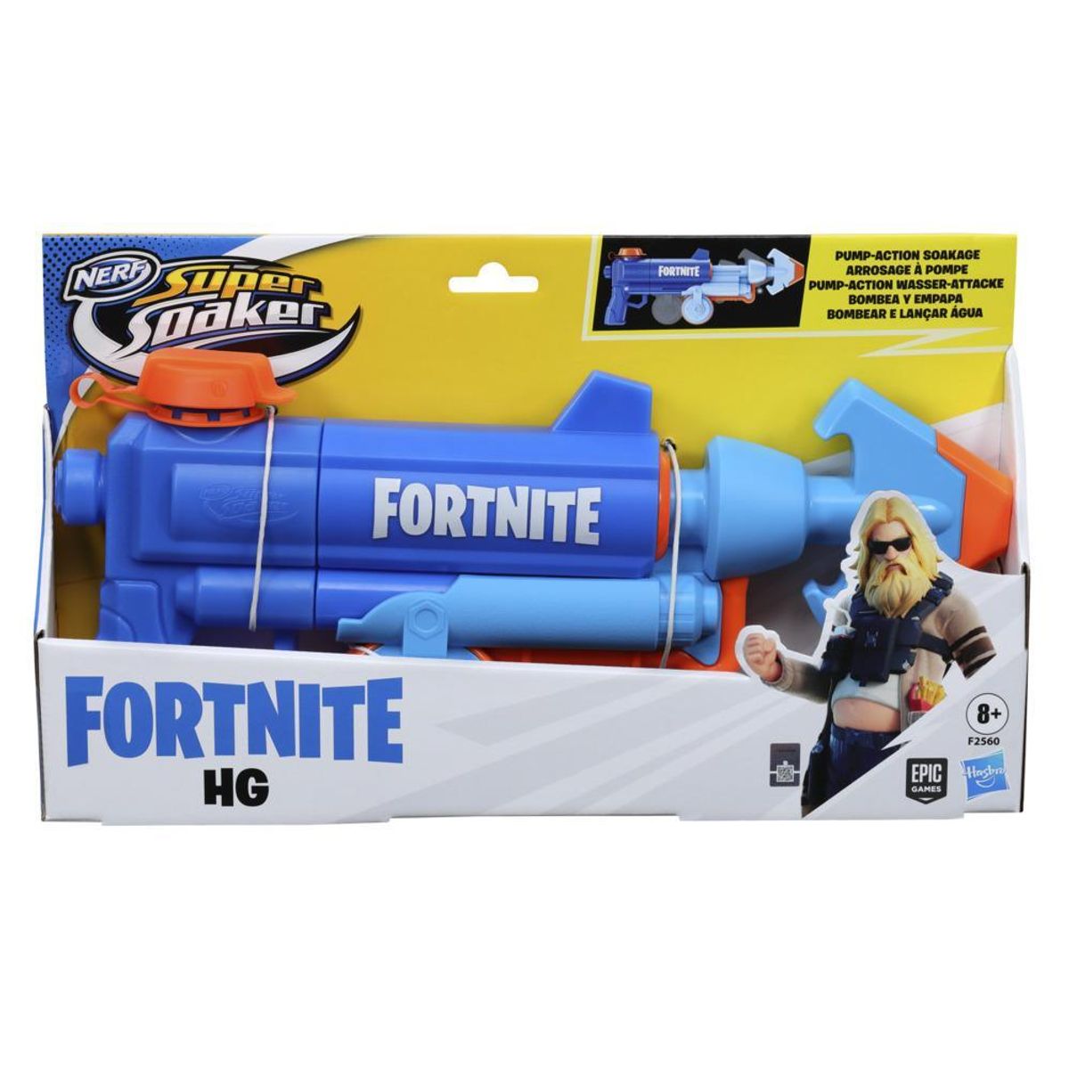 NERF - Nerf Super Soaker Fortnite Hg Lanzador Pistola De Agua