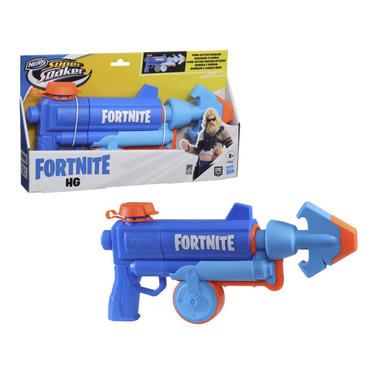 NERF - Nerf Super Soaker Fortnite Hg Lanzador Pistola De Agua