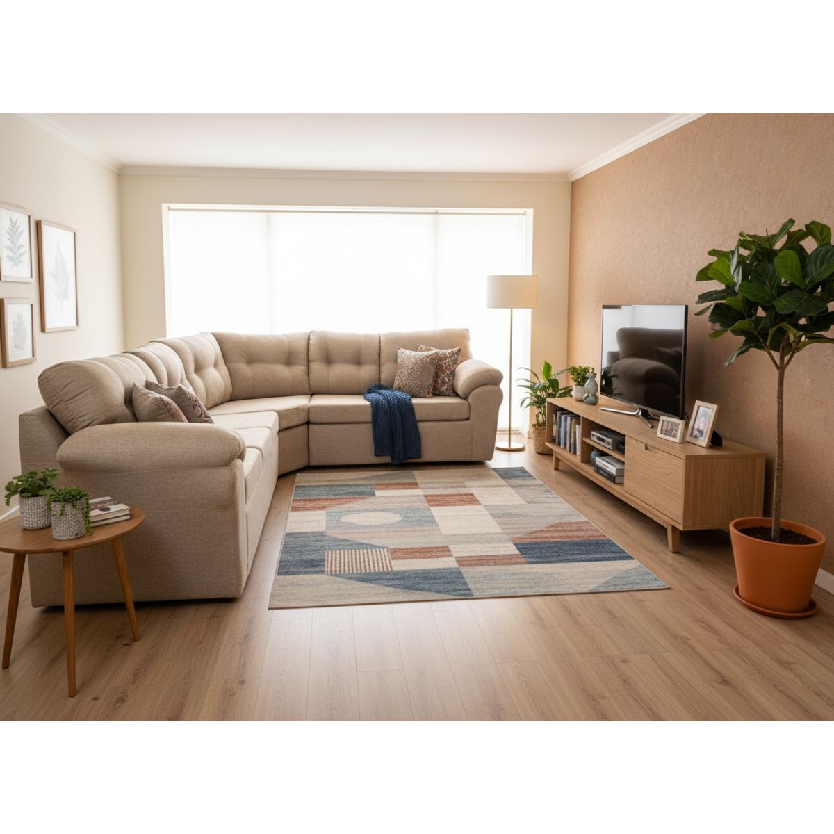 MEXX MUEBLES - Seccional Sofá Merida 212 Tela