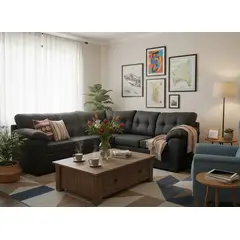 MEXX MUEBLES - Seccional Sofá Merida 212 Tela