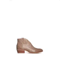 VANESSA GIL - BOTÍN LORENZA CAMEL DE CUERO MUJER