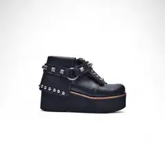 VANESSA GIL - BOTIN LOLA DE PLATAFORMA NEGRO DE CUERO