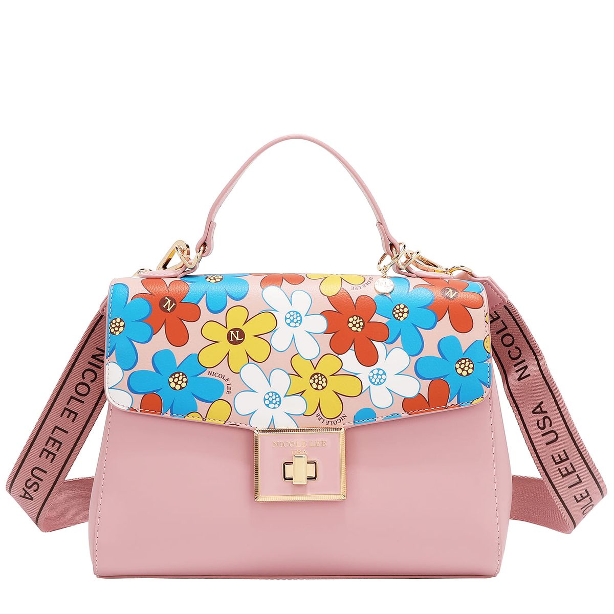 NICOLE LEE - CARTERA FLOWER POP ROSA