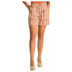 LORENZO DI PONTTI - Bermuda Terracota Corto No Elasticado Calce Normal