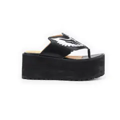 VANESSA GIL - SANDALIA DE CUERO PAULINA NEGRA ALTA - Negro - 37