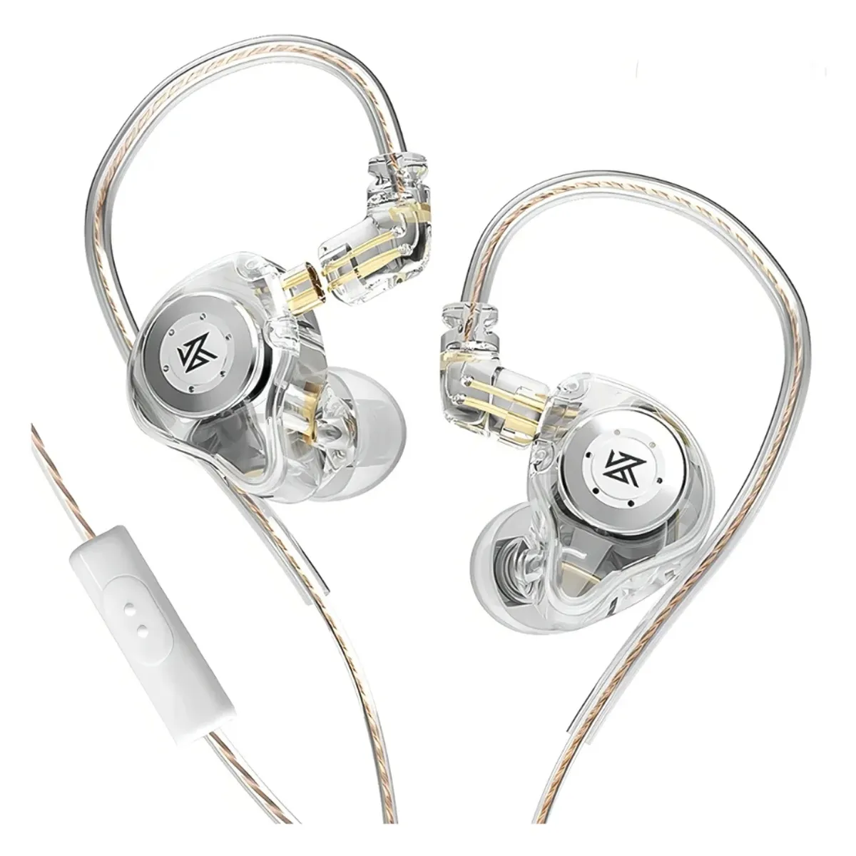 KZ - Audifonos Auriculares Kz Edx Pro Micrófono Blanco Cristal