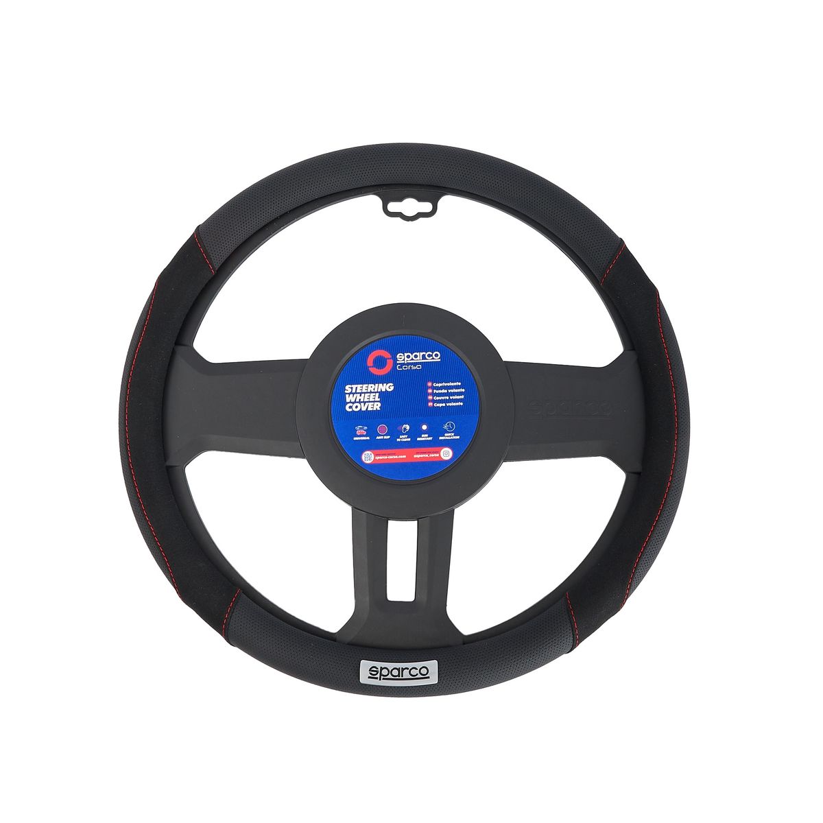 CHINA - Cubre Volante Negro Rojo