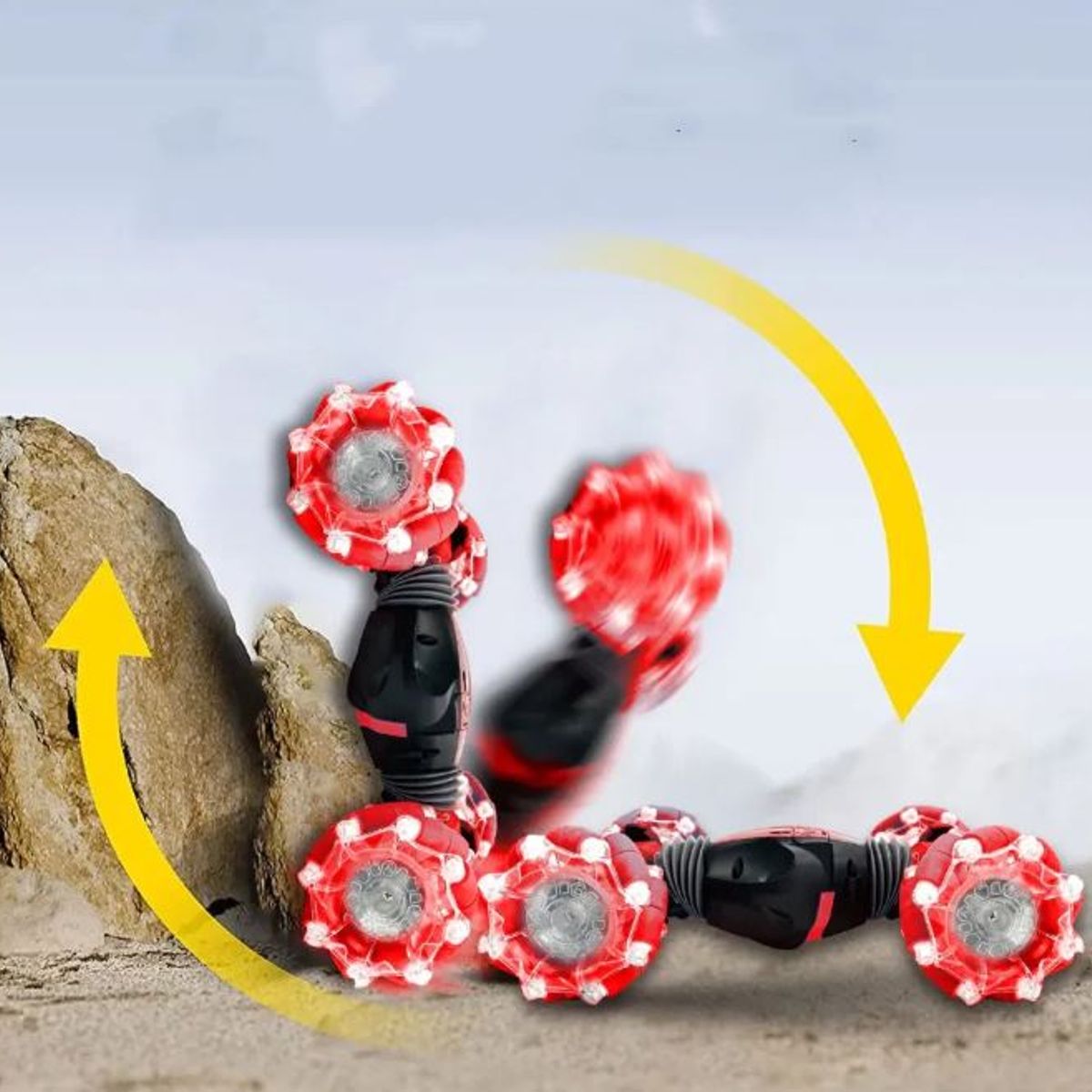 GENERICO - Auto a control remoto acrobático 4x4 doble control Nuevo