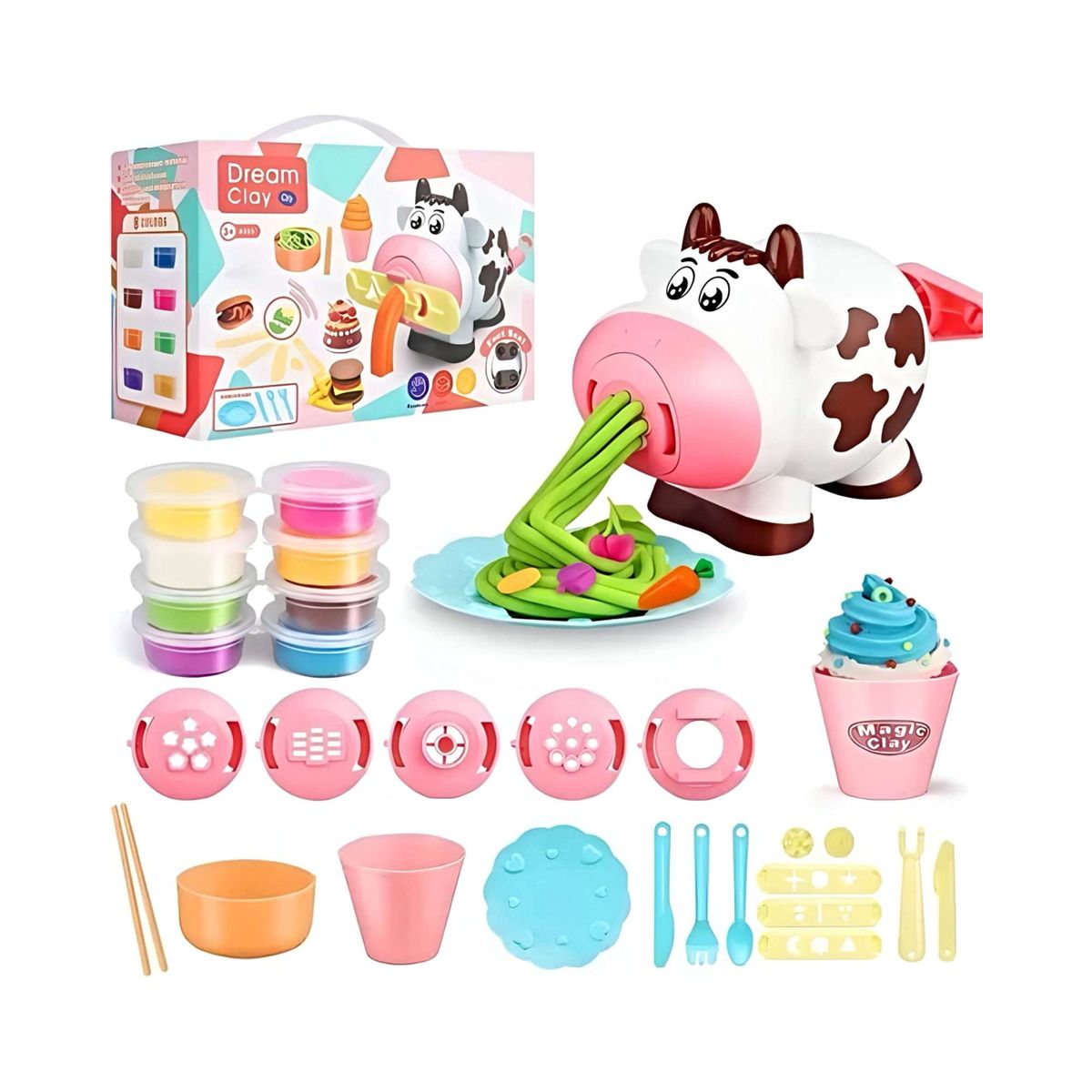 GENERICO - JUEGO DE PLASTICINA PARA HELADOS Y PASTA