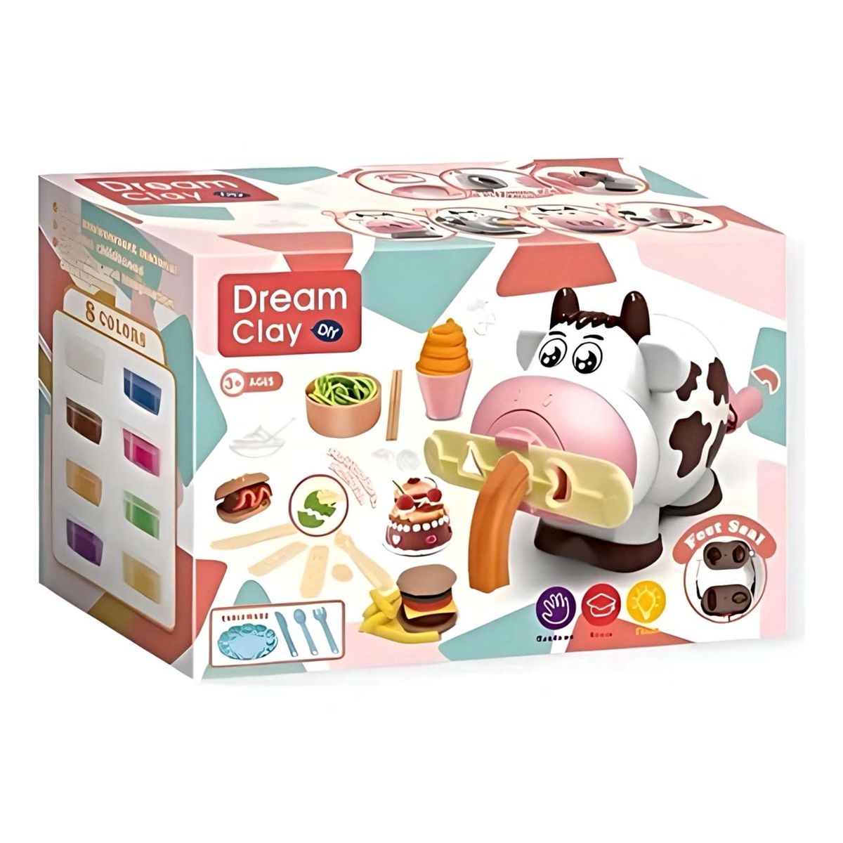 GENERICO - JUEGO DE PLASTICINA PARA HELADOS Y PASTA