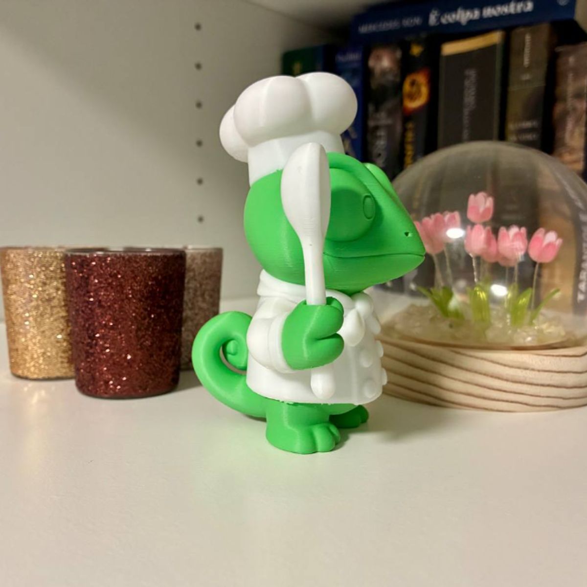 GENERICO - Figura Decorativa- Camaleón Chef