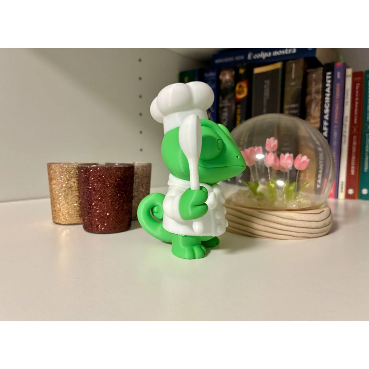 GENERICO - Figura Decorativa- Camaleón Chef