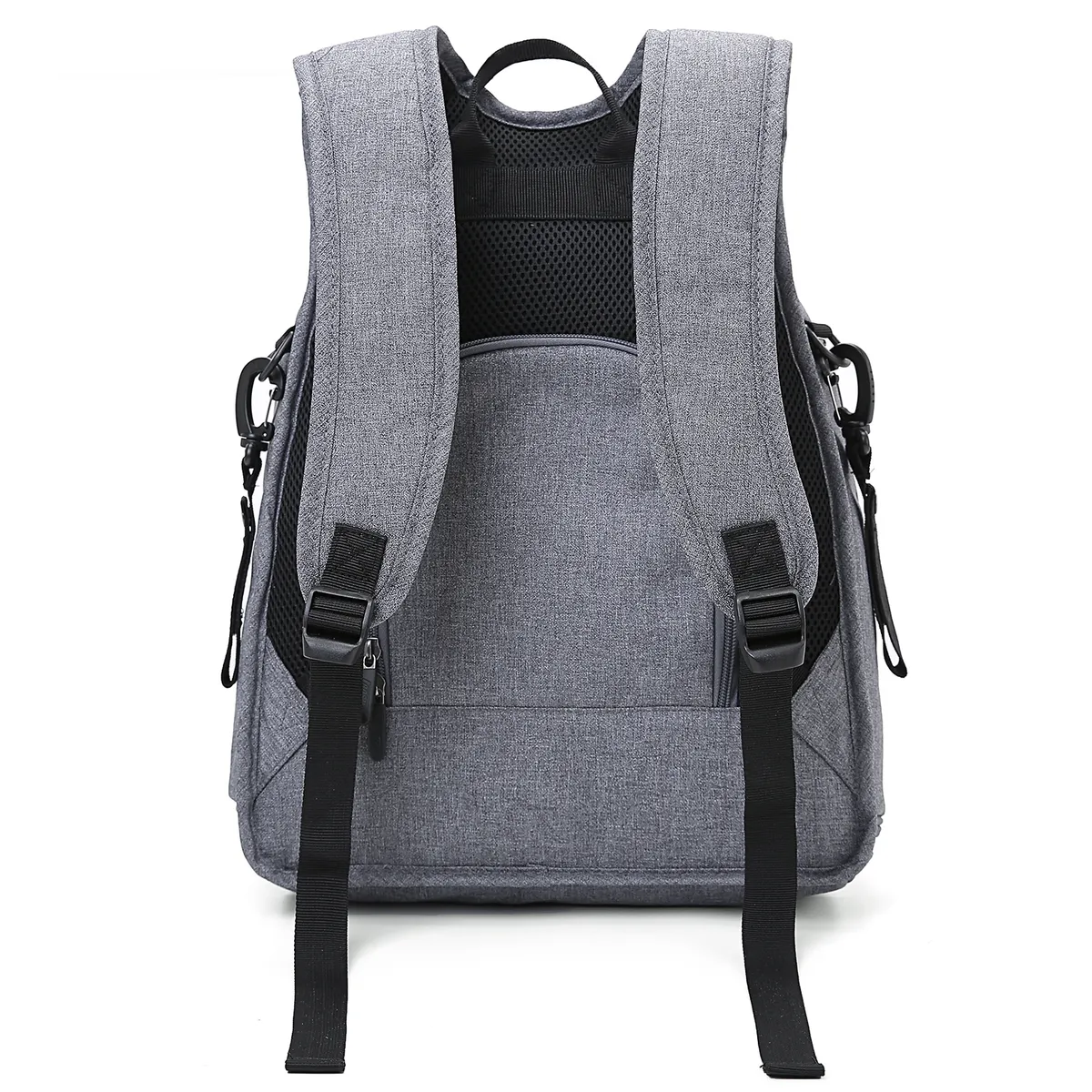 MOMMORE - Mommore Mochila para Pañales 360 Apertura Completa - Gris