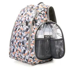 MOMMORE - Mochila para Pañales 360 Apertura Completa - Naranja