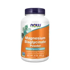 NOW - Magnesium Bisglycinate Powder 227 grs - Foods
