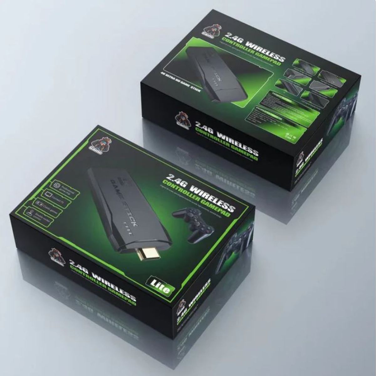 GENERICO - Consola de Video juegos Stick 4K 2 más 2 controles inalámbricos Top Ventas