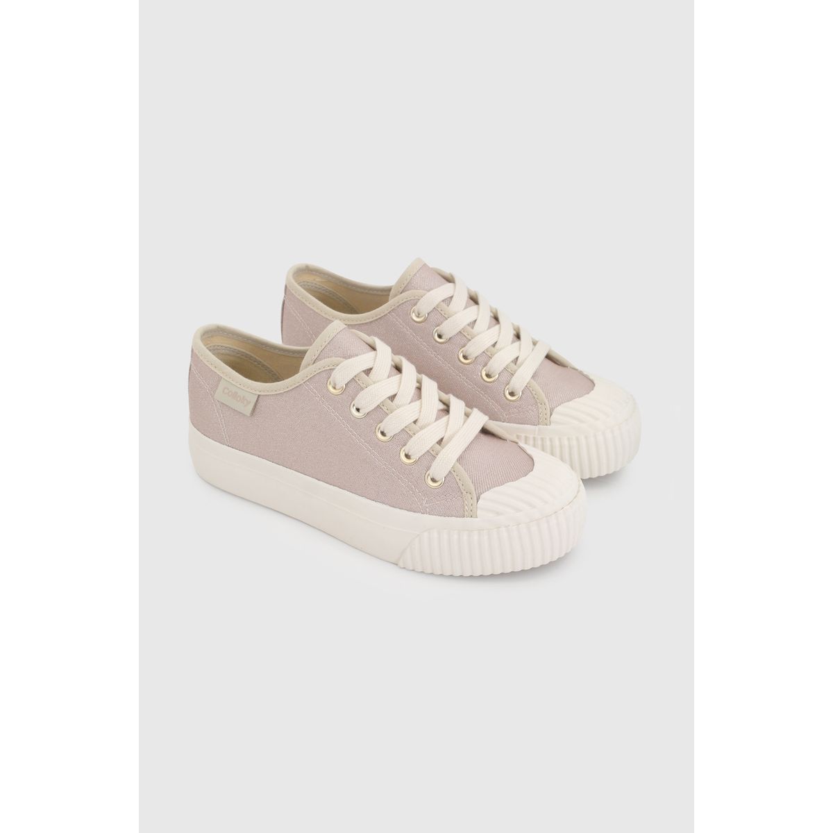 COLLOKY - Zapatilla de Niña Dorada de Cordones