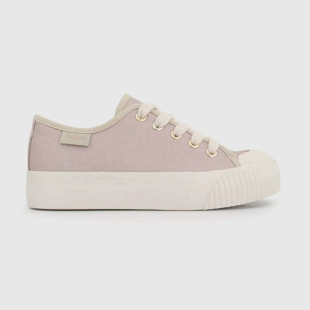 COLLOKY - Zapatilla de Niña Dorada de Cordones