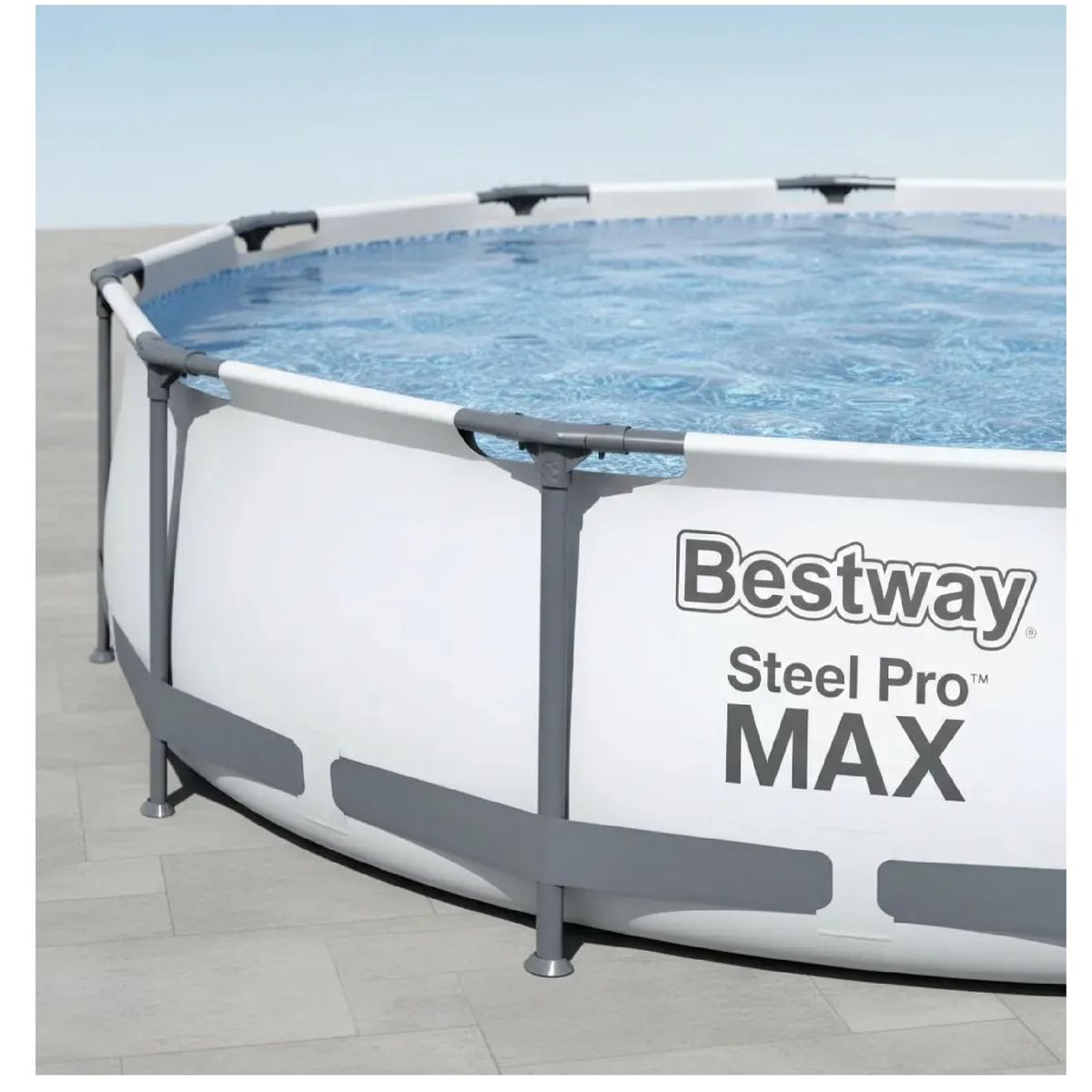 BESTWAY - Alberca Piscina Estructural Redonda Bestway Gris 366mts