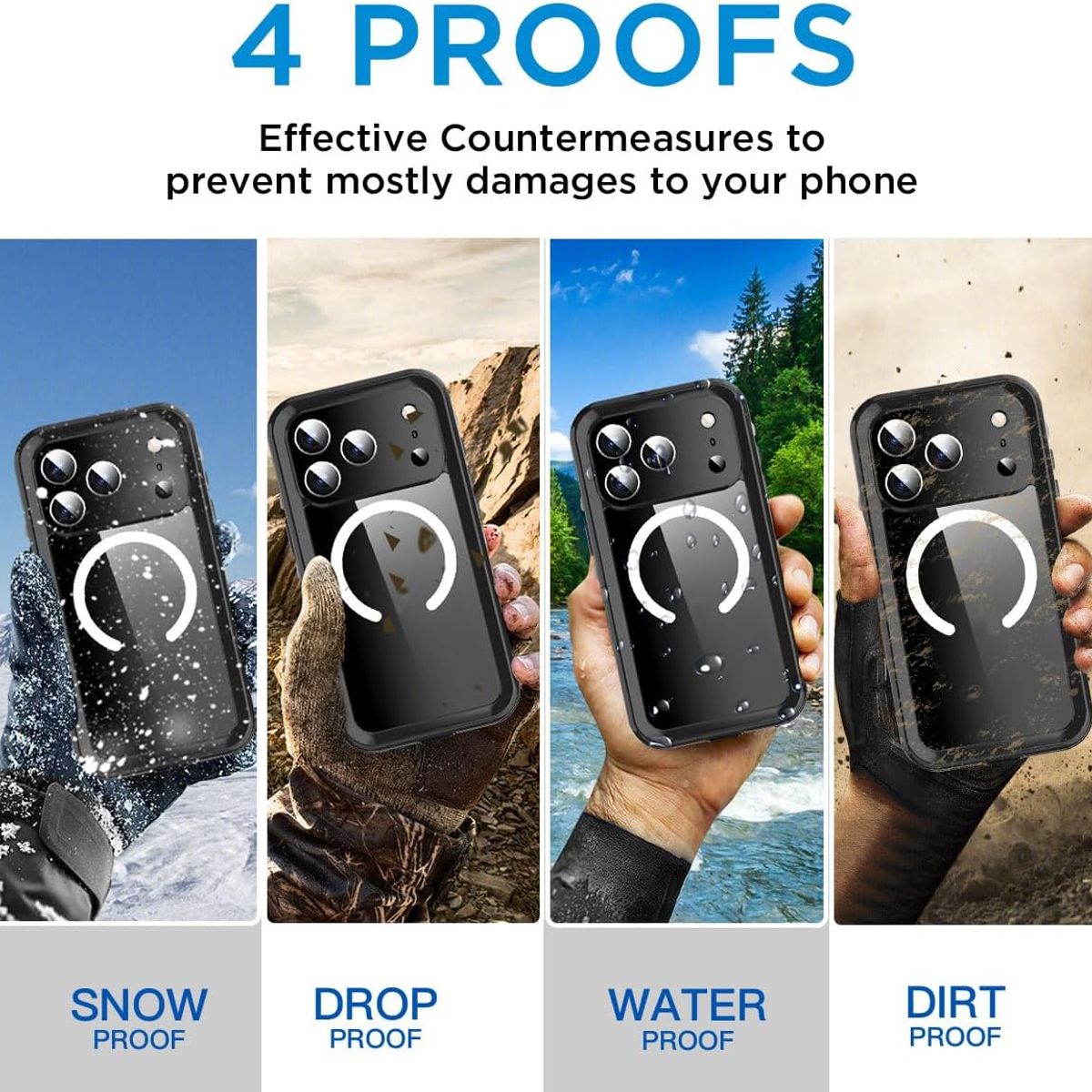 GENERICO - Carcasa Blindada Para iPhone 17 Pro Waterproof
