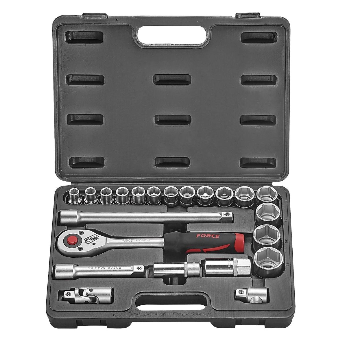 FORCE - JUEGO DADOS 1/2 PULG 22 PIEZAS
