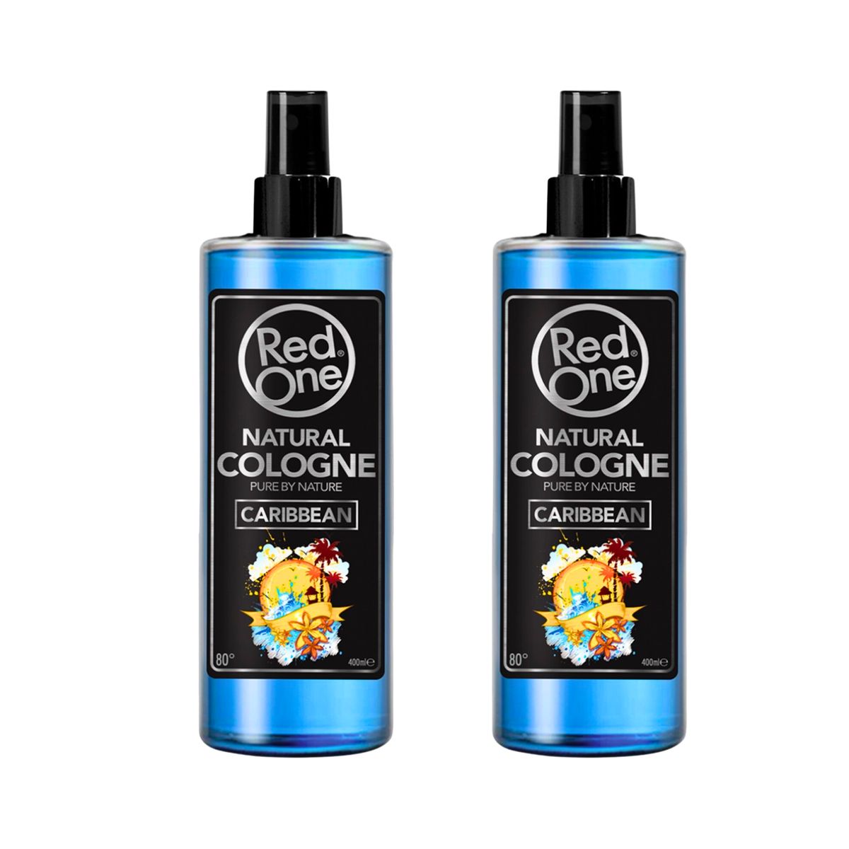 RED ONE - Red One After Shave Cologne Caribbean 400ml