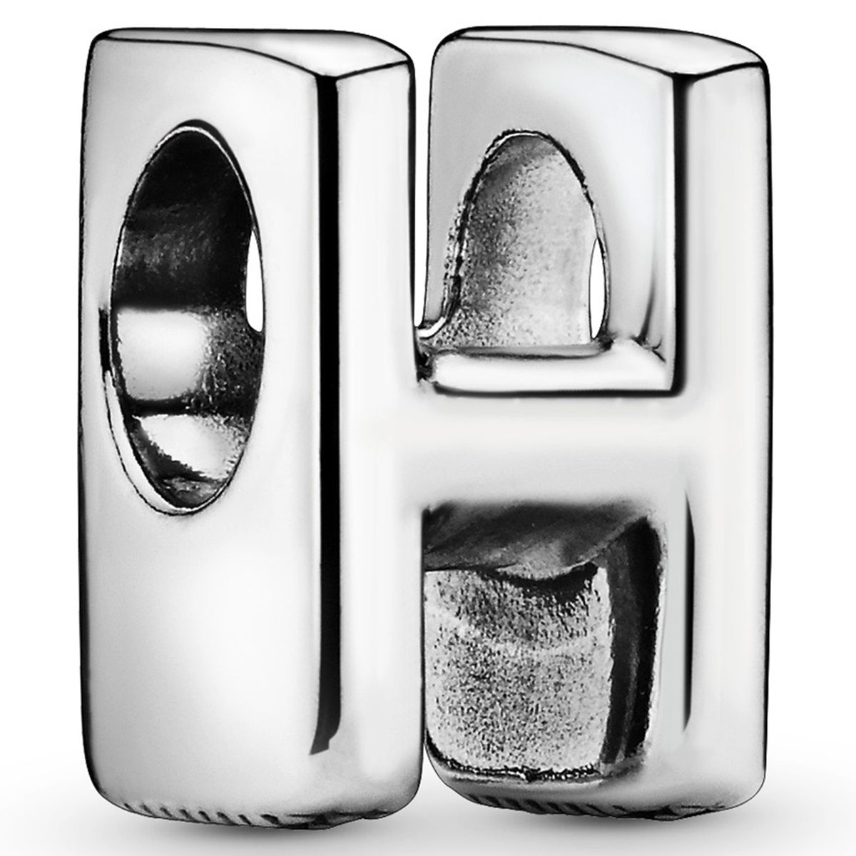 PANDORA - Charm De Plata Del Alfabeto Letra H Mujer Pandora