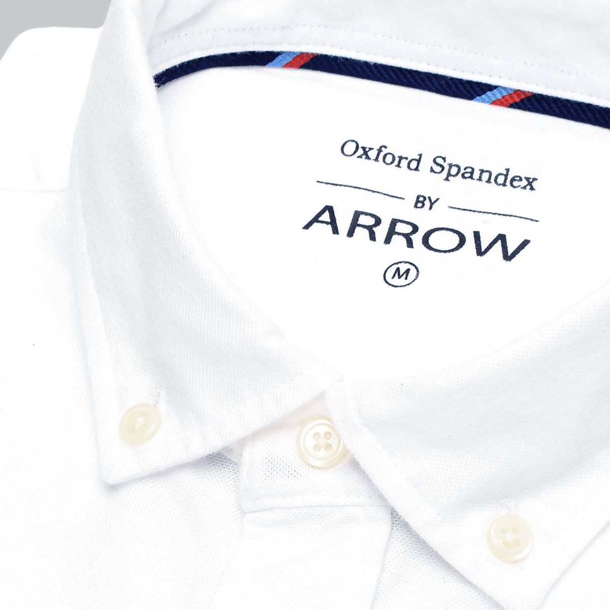 ARROW - Camisa Hombre Arrow Oxford Spandex Elástica Manga Larga ARROW