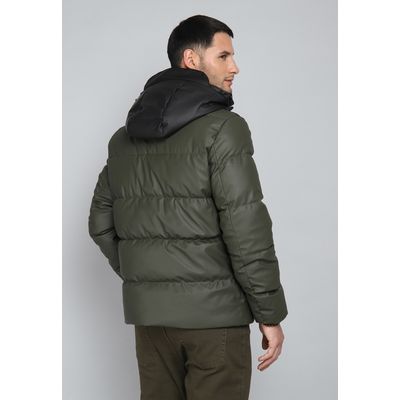 Imagen 2 del producto Chaqueta Hombre Acolchada Bicolor con Capucha