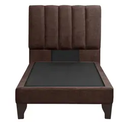 GENERICO - Cama Europea Plaza y Media Marron