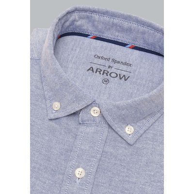 Imagen 2 del producto Camisa Hombre Oxford Spandex Elasticada Azul