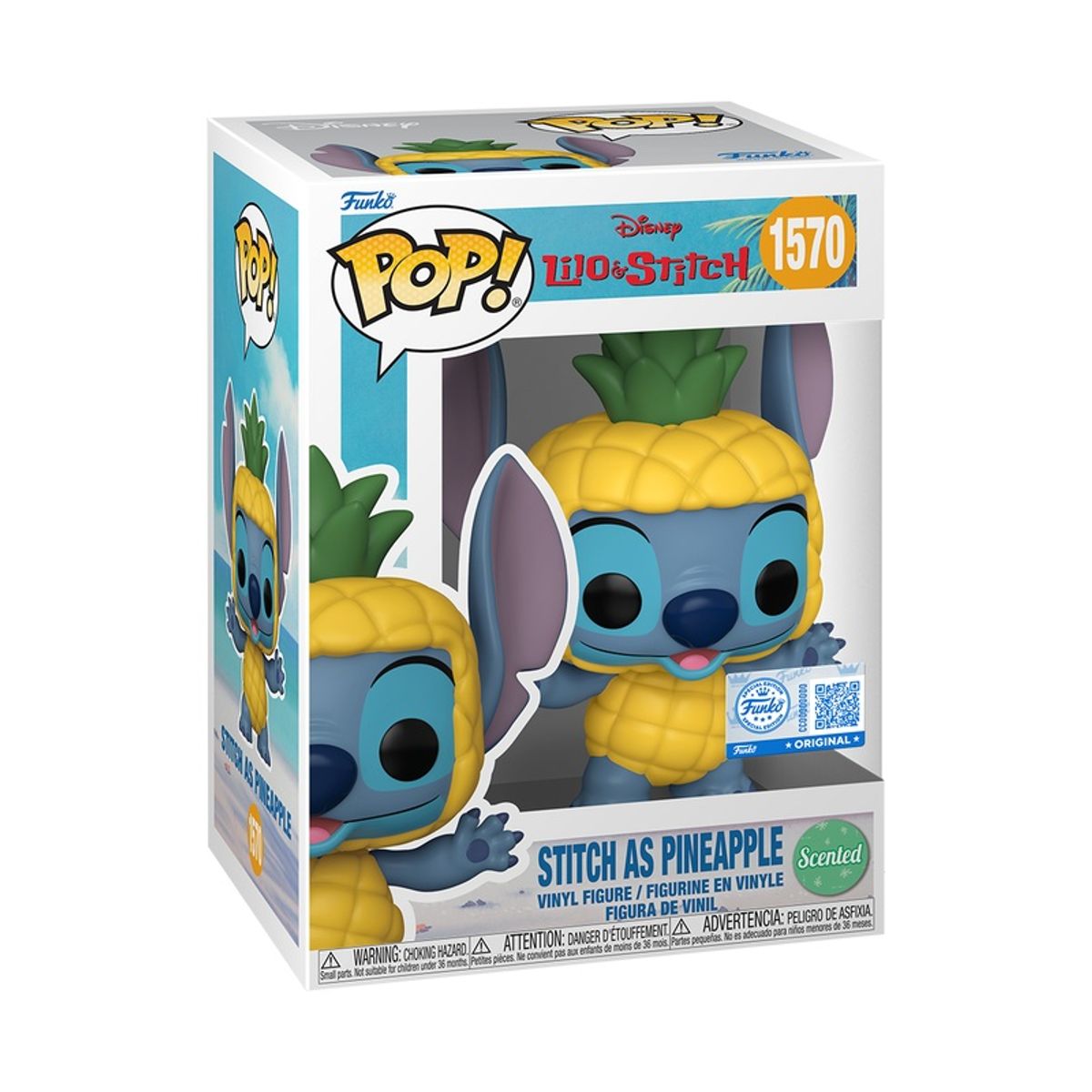 FUNKO - Funko Pop Disney – Stitch 1570 (Scented) + Protector