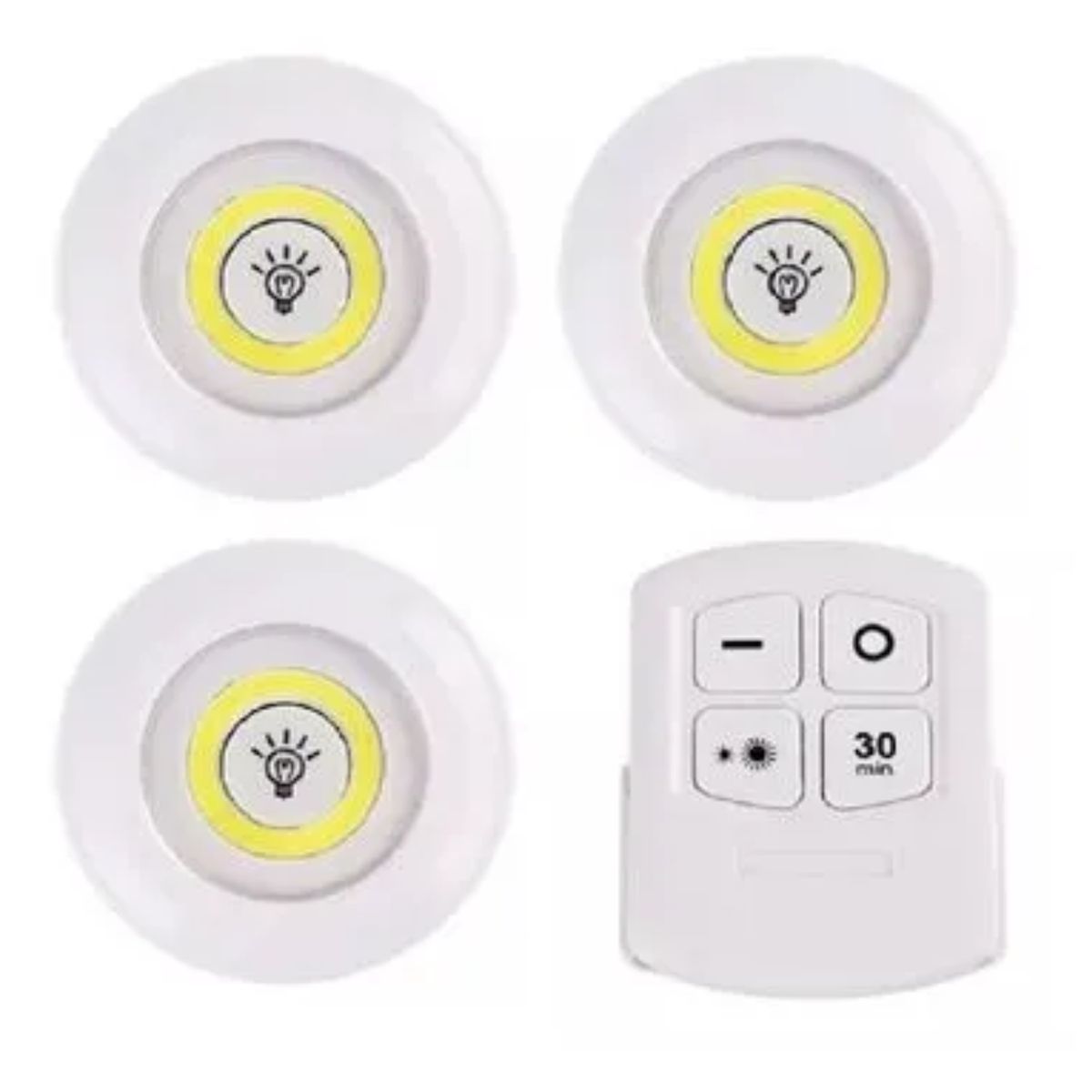 MOVI - Set De 3 Luces Led – Control Remoto y Temporizador.