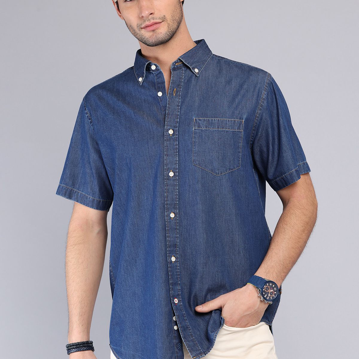 ARROW - Camisa Denim Manga Corta Arrow ARROW