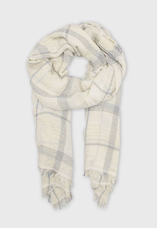 Panuelo A Cuadros Beige TALLA UNICA
