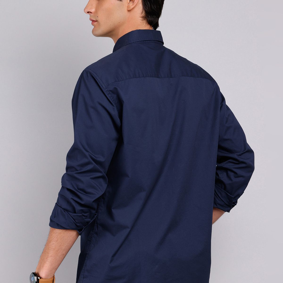 ARROW - Camisa Hombre Arrow Casual Lisa Manga Larga Algodón ARROW