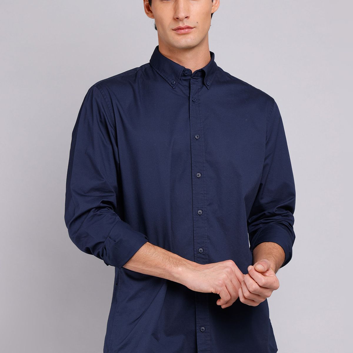 ARROW - Camisa Hombre Arrow Casual Lisa Manga Larga Algodón ARROW