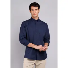 ARROW - Camisa Hombre Casual Lisa Manga Larga Algodón