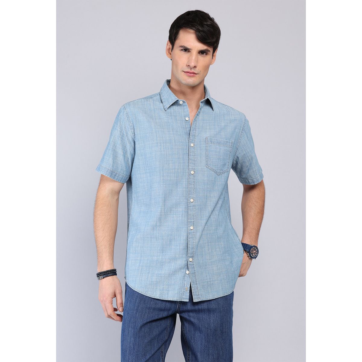 ARROW - Camisa Denim Manga Corta Arrow ARROW