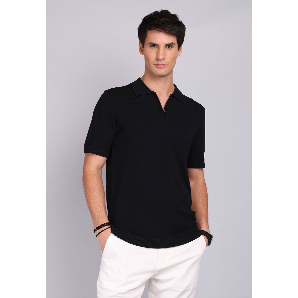 ARROW - Polera Tejida Cuello Con Cierre Arrow ARROW