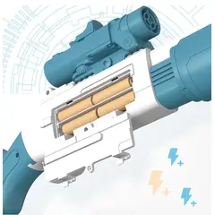 GENERICO - Pistola Rifle de Burbujas Eléctrica Lanzador automático para juegos al aire libre