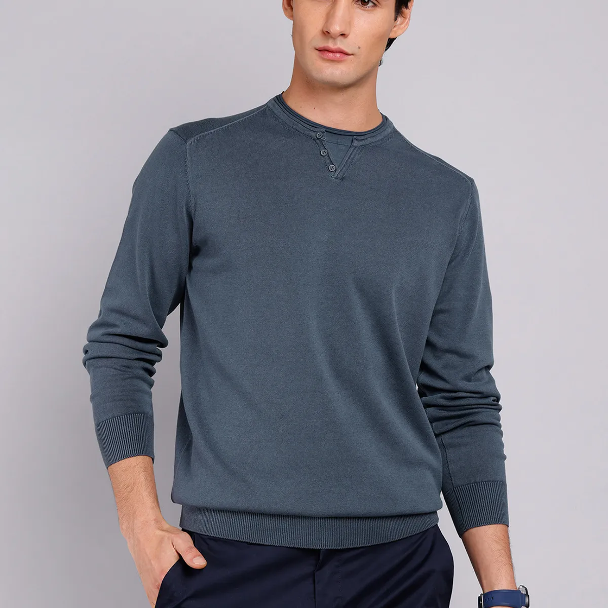 ARROW - Sweater Cuello Redondo Stone Wash Arrow ARROW