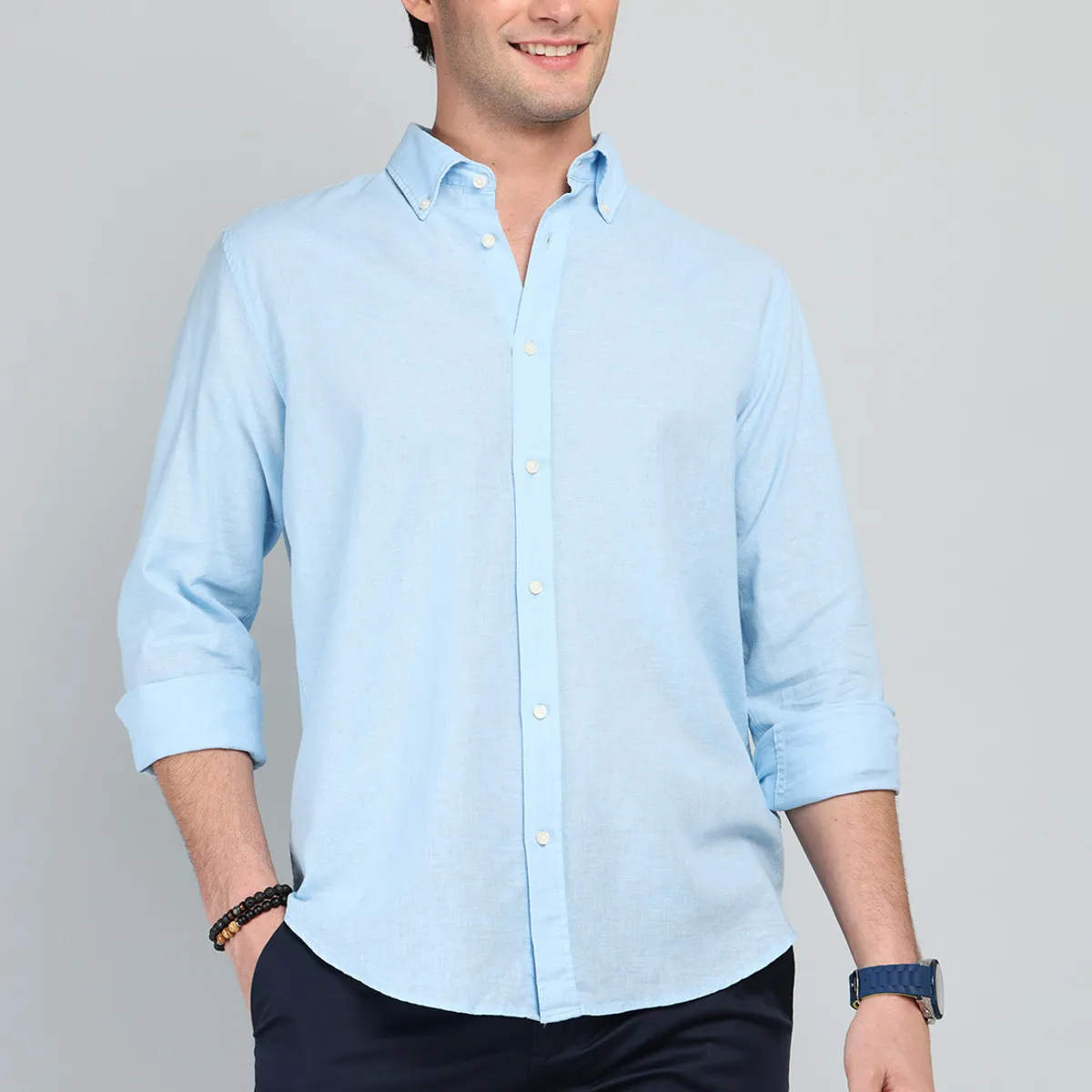 ARROW - Camisa De Lino y Algodón Arrow ARROW
