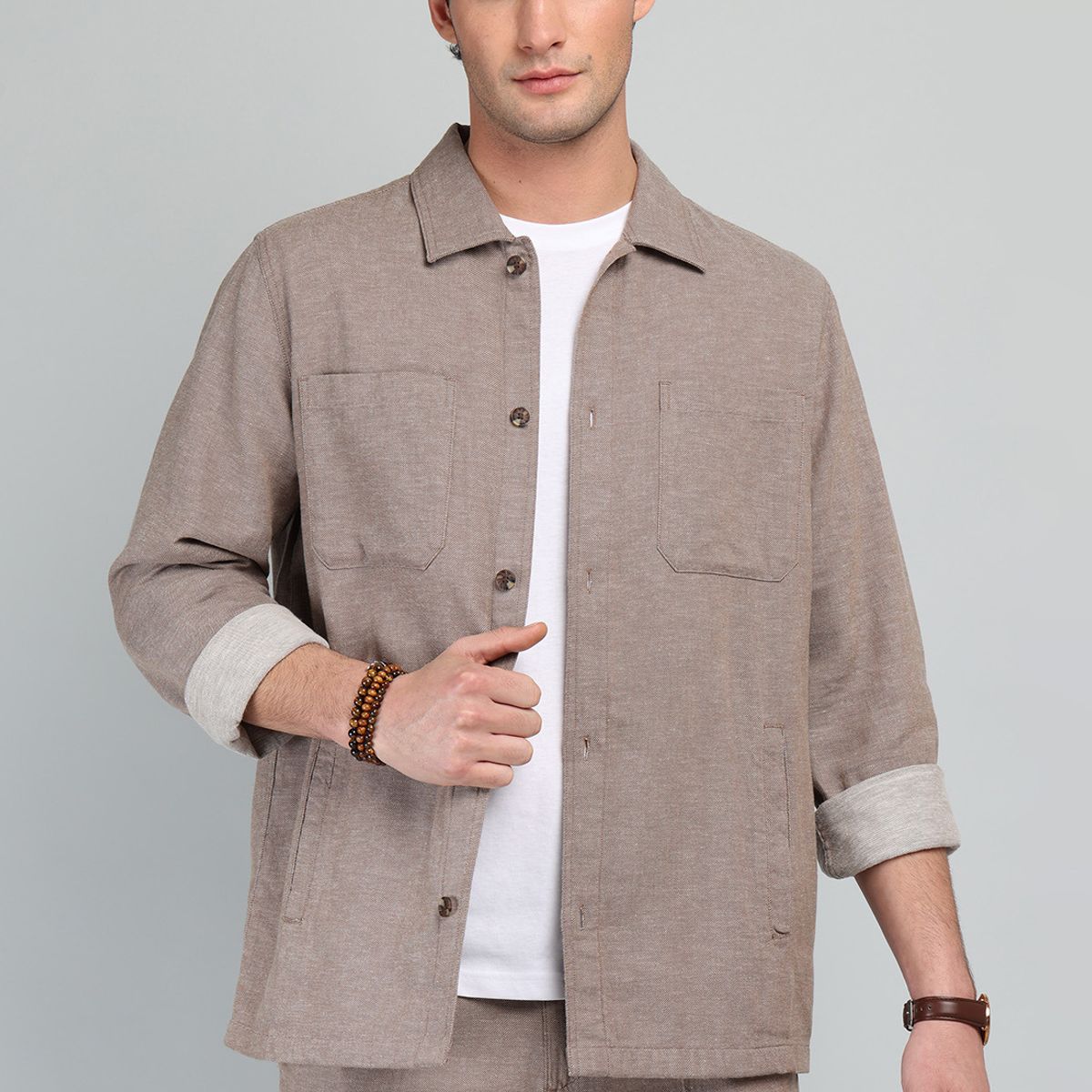 ARROW - Sobrecamisa De Algodón y Lino Arrow ARROW