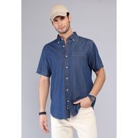 Camisa Denim Manga Corta