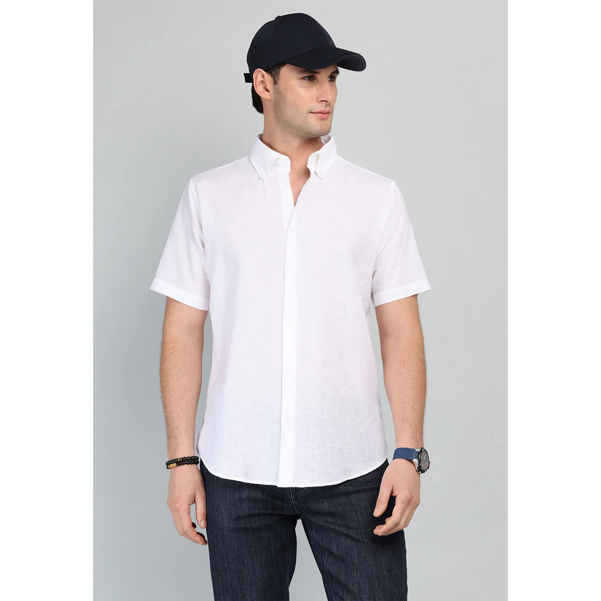 ARROW - Camisa De Lino y Algodón Arrow ARROW