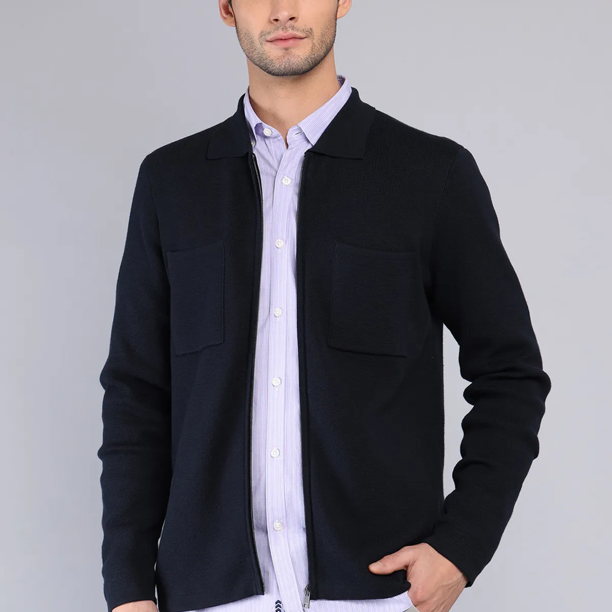 ARROW - Sweater Liso Con Cierre Arrow ARROW