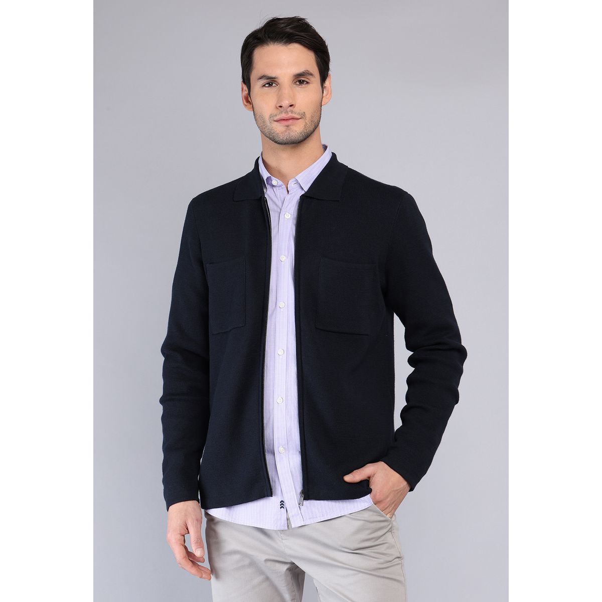 ARROW - Sweater Liso Con Cierre Arrow ARROW